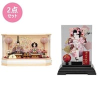 福仙 親王ケース・羽子板ケース飾りセット「ひまり」 4532365271093(4532365271093)