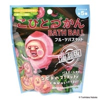 フルーツバスケット柄 エンボスタイル 3枚セット こびとづかん バスボール フルーツバスケット 1個入り・1回分 ノル