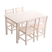 北欧テイスト ダイニング5点セット(ホワイトウォッシュ)