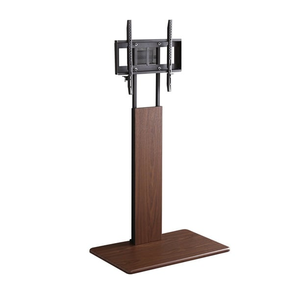 壁寄せテレビスタンド 固定タイプ(ウォールナット-ハイ（固定タイプ）)