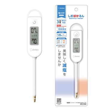 ドリテック　塩分計 しおぽかるん(ホワイト)