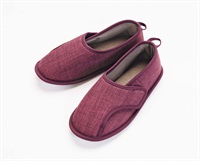 しっかり底で フィット(パープル・前とじ-M(22.0-23.0cm))