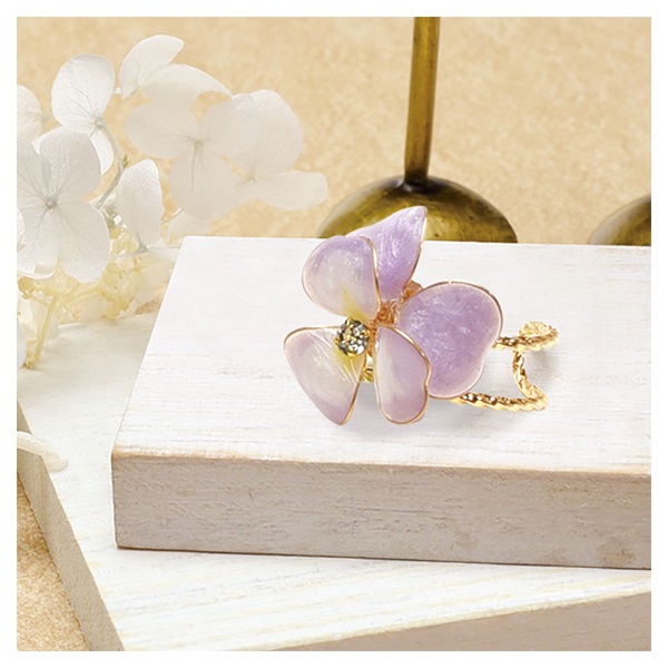 フラワーアクセサリー ビオラのリング | イオンスタイルオンライン