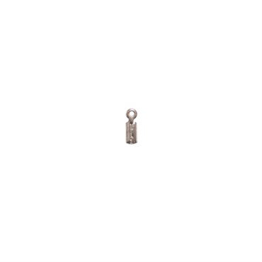ひも留め 10個 約1.5mm(BJ‐218S/シルバーメッキ)
