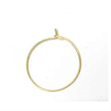 ワイヤーフープピアス 約0.6×20mm