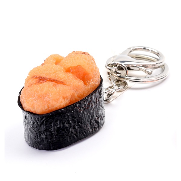 食品サンプルキーホルダー お寿司／丼／おにぎり(ウニ軍艦)