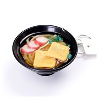 食品サンプルキーホルダー 麺類(きつねうどん)
