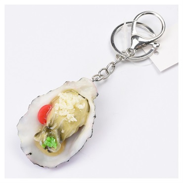 食品サンプルキーホルダー 海産物(カキ)