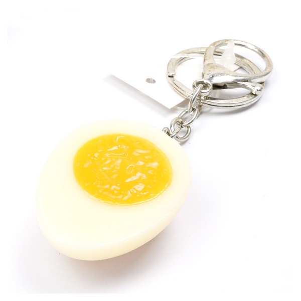 食品サンプルキーホルダー たまご(ゆで卵)