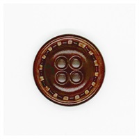 レザー調ボタンAI‐1030 15mm(#46/こげ茶)
