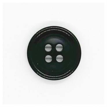 4ツ穴ボタン 15mm AN‐1(#08/黒)