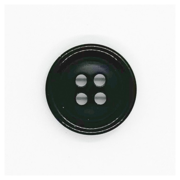 4ツ穴ボタン 15mm AN‐1(#08/黒)