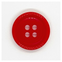 4ツ穴ボタン 18mm AN‐1(#72/赤)