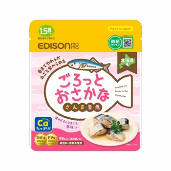 エジソンママ ごろっとおさかな さんま旨煮 1.5歳頃～ ベビーフード(4544742905842)