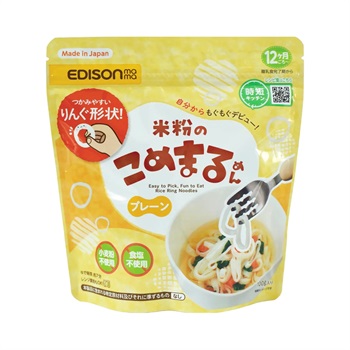 エジソンママ 米粉のこめまるめん プレーン 12ヶ月頃～ ベビーフード(4544742906528)