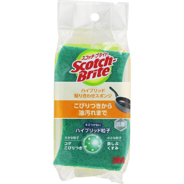 スコッチブライト ハイブリッド 1袋 スコッチ・ブライト Scotch‐Brite スリーエム ジャパン(グリーン)
