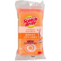 スコッチブライト ハイブリッドネットスポンジ 10g スコッチ・ブライト Scotch‐Brite スリーエム ジャパン(オレンジ)