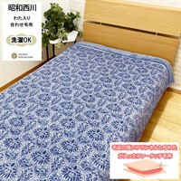 昭和西川 蓄熱・抗菌防臭・吸湿発熱わた入り毛布デコール | イオン