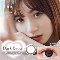 ネオサイトワンデーリングUV ダークブラウン　1箱 30枚 入り　UVカットBC8.60 ワンデー カラコン アイレ(Dark Brown-±０．００)