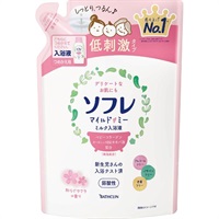 ソフレ マイルド・ミー ミルク入浴液 和らぐサクラの香り つめかえ 600ml ソフレ バスクリン(マイルドサクラ詰替600ml)