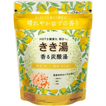 きき湯 香る炭酸湯 ゆずの香り 360g