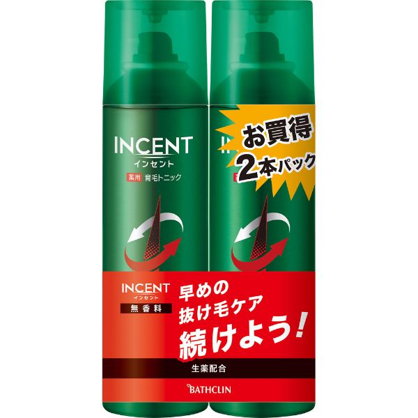 インセント 薬用育毛トニック 190g×2本 インセント INCENT バスクリン