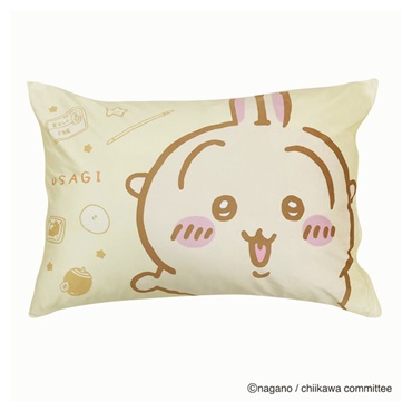 枕カバー ちいかわ 43×63cm(ライトイエロー／うさぎ)