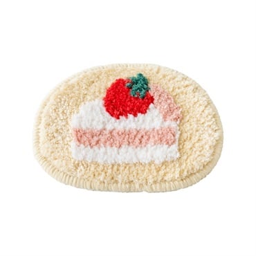 もこもこアイランド nook mat Sサイズ(アイボリー／Strawberry short)