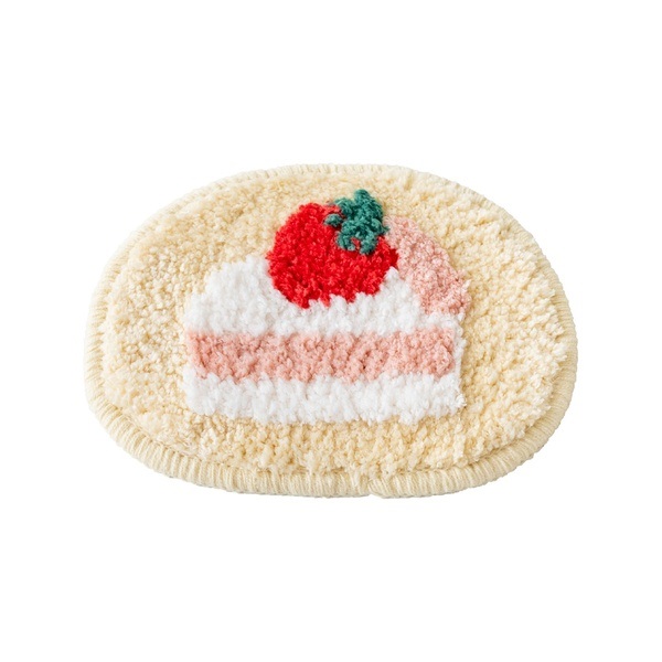 もこもこアイランド nook mat Sサイズ(アイボリー／Strawberry short)
