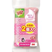 スコッチブライト 泡立ちゆたか ネット 2P 2個 スコッチ・ブライト Scotch‐Brite スリーエム ジャパン(ピンク)