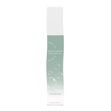 アクアシャボン ヘアー＆ボディミスト 135ml AQUA SAVON ウエニ貿易(エメラルドソープの香り)