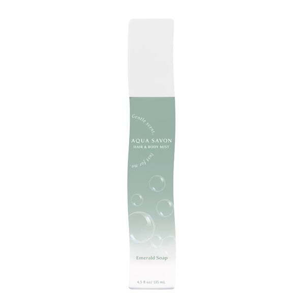 アクアシャボン ヘアー＆ボディミスト 135ml AQUA SAVON ウエニ貿易(エメラルドソープの香り)
