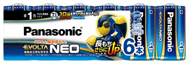 パナソニック　エボルタネオ　アルカリ乾電池　６P(単１形)
