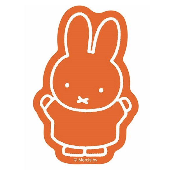 キャラクターステッカー ミッフィー(ミッフィー／オレンジ)