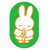 キャラクターステッカー ミッフィー(たてぶえ／グリーン)