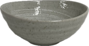 美濃焼　軽量土物　グレー刷毛　食器　陶器(鉢中)