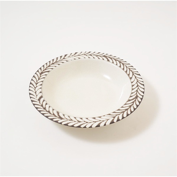 美濃焼 スープ皿 21㎝ ホワイト BLOW | イオンスタイルオンライン 衣料