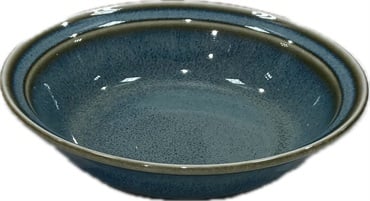 石井商店　美濃焼　メタリックグリーン　陶器(１３．７ｃｍ鉢)