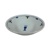 赤絵唐子　鉢　１３．５ｃｍ(１３．５ｃｍ)