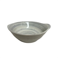 美濃焼 とんすい うず粉引(グレー)