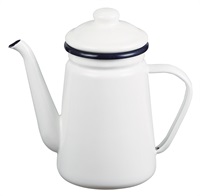 パール金属 フェスカ ホーローコーヒーポット1.1ℓ(ホワイト) | イオン