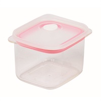 パール金属　Easy Clean　深型　密閉保存容器(ピンク-S)