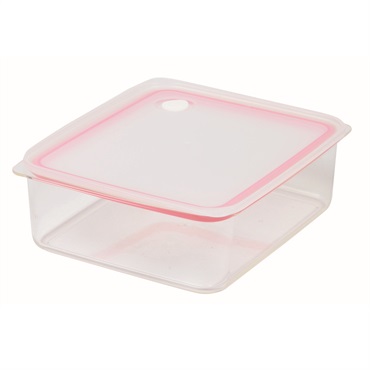 パール金属　Easy Clean　深型　密閉保存容器(ピンク-L)