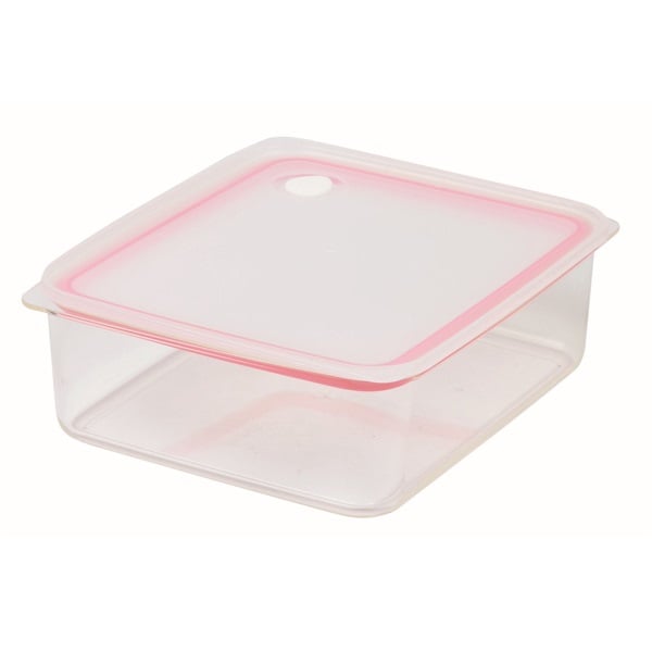 パール金属　Easy Clean　深型　密閉保存容器(ピンク-L)
