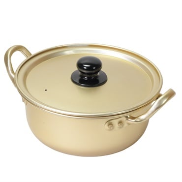 パール金属　韓味家　アルミ製深型ラーメン鍋　18cm　ガス火専用