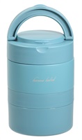パール金属　ホームレーベル　ステンレス連結式ランチジャー　480ml(ナイトブルー)