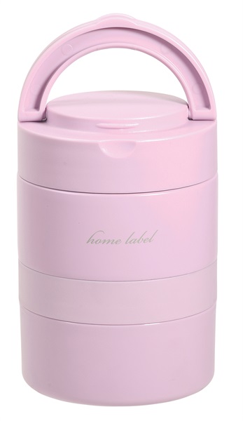 パール金属　ホームレーベル　ステンレス連結式ランチジャー　480ml(オーキッド)