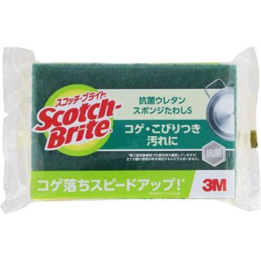 スコッチブライト 抗菌ウレタンスポンジたわしS