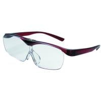 メガネ型拡大鏡 SMART EYE ハネアゲルーペ 1個 エニックス(ダークワイン)