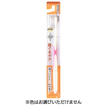 超極細毛 薄型ヘッド ハブラシ コンパクト ふつう 1本    トップバリュベストプライス